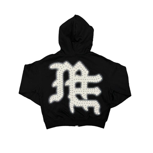 Black ‘End’ Rhinestone hoodie