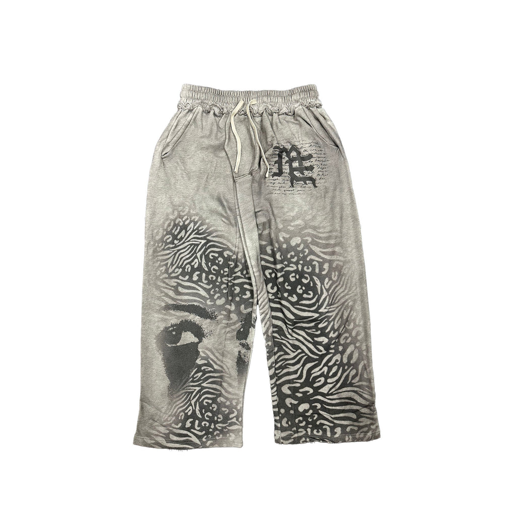Grey ‘Striped’ Sweatpants