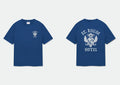**Rhude St.Rhude Hotel Eagle Crest Dual‑Sided Oversized T‑Shirt Blue