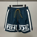 Rhude Side Stripe Big Logo Nylon Shorts