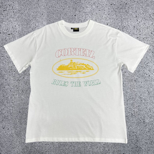 Corteiz "Rules The World" Alcatraz Graphic Tee (Multi-Color Edition)